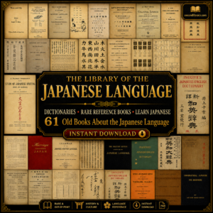 61 Rare Japanese Language Books PDF Library – Grammar, Dictionaries & Kanji