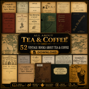 52 Vintage Tea & Coffee Books PDF Library – Brewing, Recipes, History & Cultivation