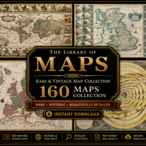 160 Antique Maps & Charts JPG Collection – World, Nautical & Celestial Maps