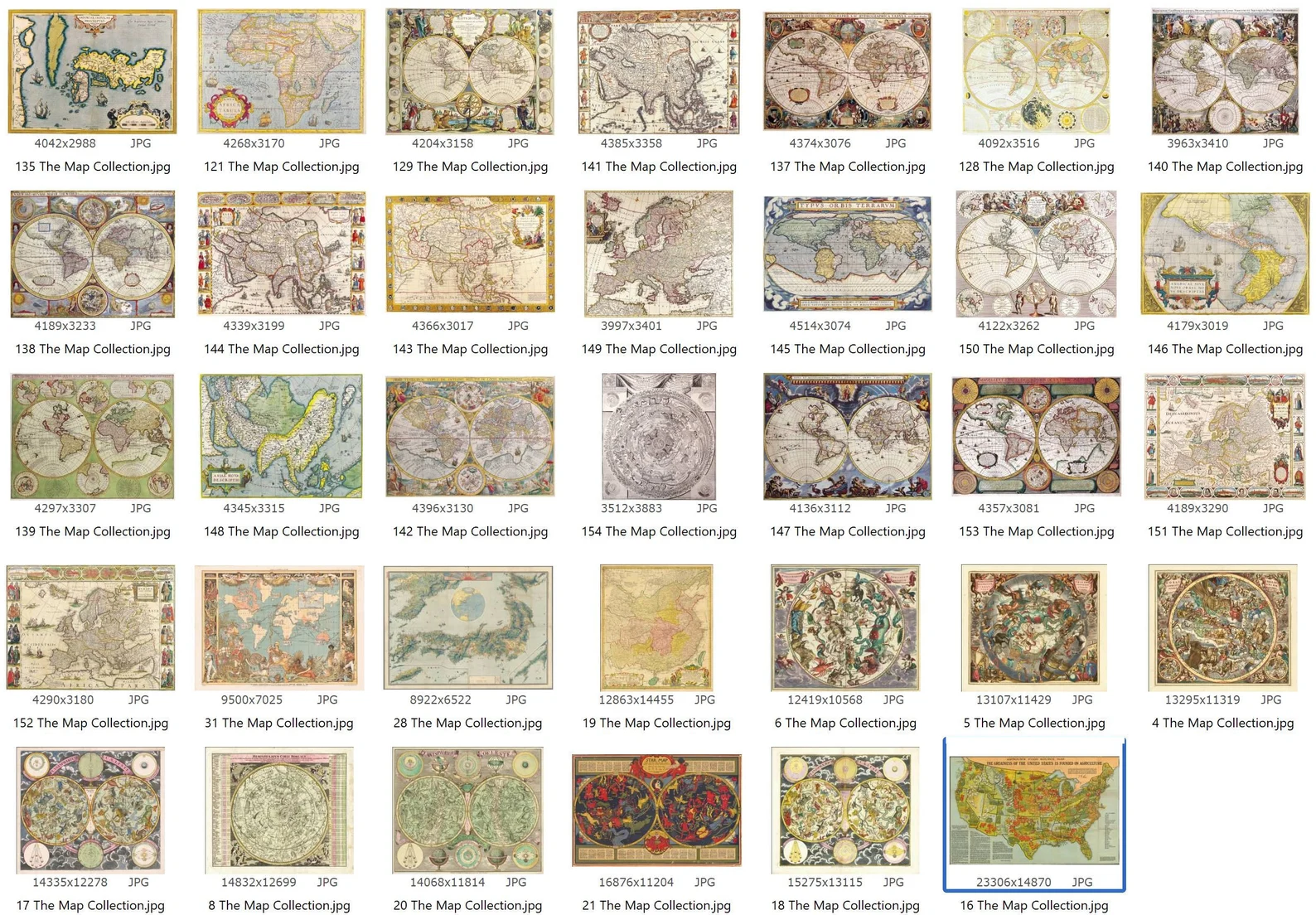 160 Antique Maps & Charts JPG Collection – World, Nautical & Celestial Maps - Image 7