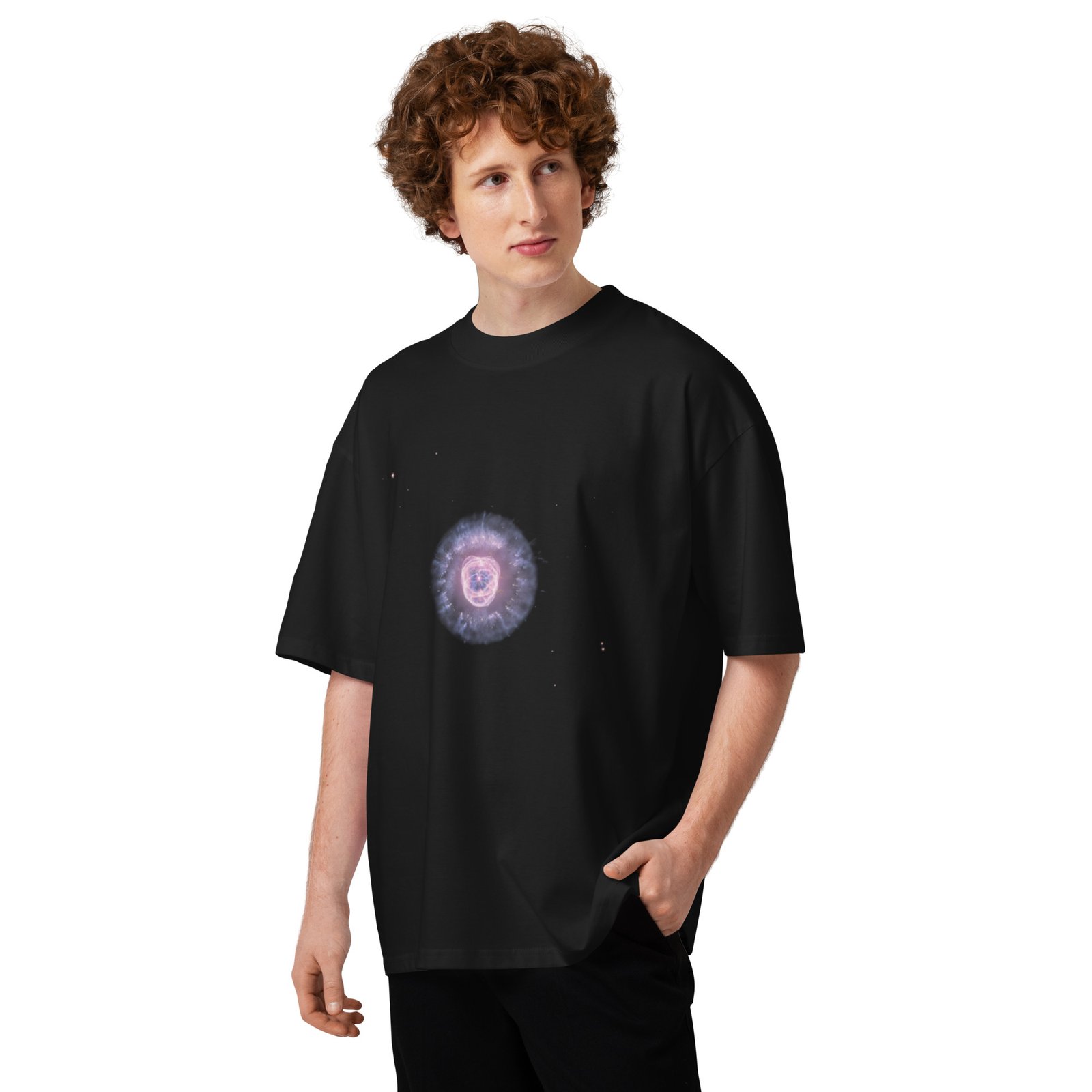 Lion Nebula Roars in Webb’s Sights | Unisex organic oversized high neck t-shirt