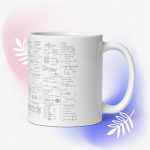 White glossy mug